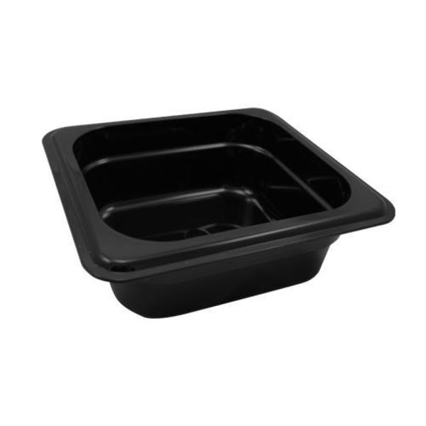 Cambro 1/6 Size 2 1/2 in Black Camwear® Food Pan 62CW110